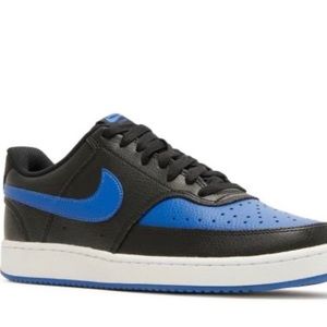 Nike court vision lows black & Royal blue